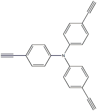 4,4',4''-三乙炔基三苯胺 结构式