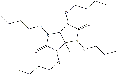 1,3,4,6-四丁氧甲基甘脲 结构式