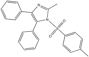 1-对甲苯磺酰基-2-甲基-4,5-二苯基咪唑 结构式