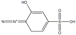 1-重氮-2-苯酚-4-磺酸 结构式