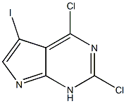 2,4-二氯-5-碘吡咯并[2,3-D]嘧啶 结构式