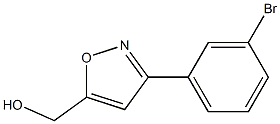 3-(3-溴苯基)-5-异噁唑甲醇 结构式