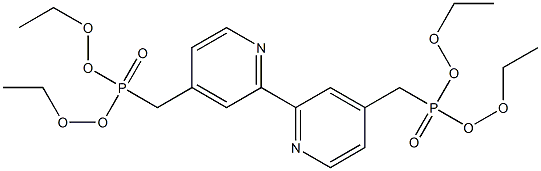 4,4'-bis(diethoxyphosphorylmethyl)-2,2'-bipyridine 结构式