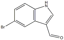 5-溴-3-吲哚甲醛 结构式