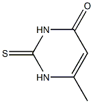 6-甲基-2-硫代-4-氧嘧啶 结构式