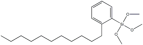 N-十一烷基三甲氧苯硅烷 结构式