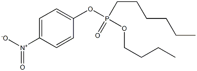 Butyl 4-nitrophenyl hexylphosphonate 结构式