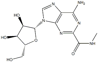 2-Methylamino carbonyl adenosine 结构式