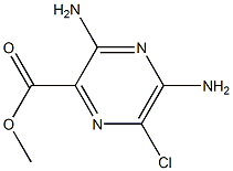 3,5-二氨基-6-氯吡嗪-2-羧酸甲酯 标准品 结构式