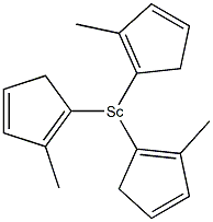 Tris(methylcyclopentadienyl)scandium 结构式