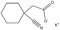 钾1 - 氰基环己烷乙酸 结构式