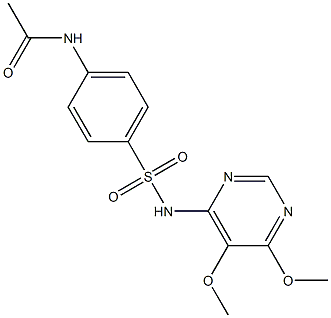 乙酰磺胺多辛 结构式