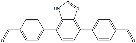 4,4'-(1H-苯并[D]咪唑-4,7-二基)二苯甲醛 结构式