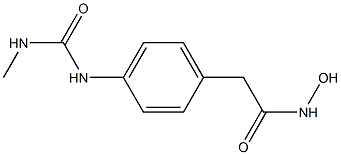 N-羟基-2-(4-(3-甲基脲基)苯基)乙酰胺 结构式