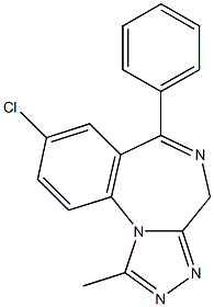 Alprazolam EP Impurity J 结构式