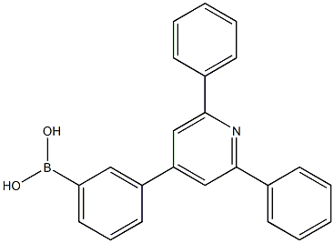 (3-(2,6-二苯基吡啶-4-基)苯基)硼酸 结构式