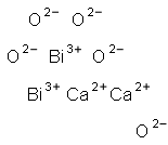 bismuth(III) calcium oxide 结构式