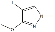 4-碘-3-甲氧基-1-甲基-1H-吡唑 结构式