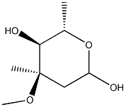 (4R,5S,6S)-4-Methoxy-4,6-dimethyltetrahydro-2H-pyran-2,5-diol 结构式