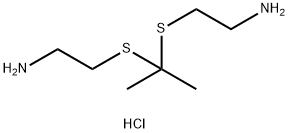 2,2-Bis(2-aminoethylthio)propane Dihydrochloride 结构式
