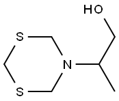 2-Methyl-2-(1,3,5-dithiazinan-5-yl)ethanol 结构式