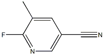 5-腈基-2-氟-3-甲基吡啶 结构式