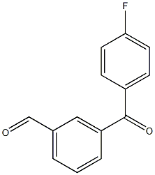 3-(4-氟苯甲酰基)苯甲醛 结构式