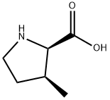 (2R,3S)-3-methylpyrrolidine-2-carboxylic acid 结构式