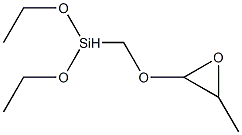 3-缩水甘油醚氧基甲基二乙氧基硅烷 结构式