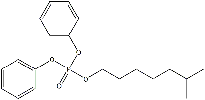 磷酸二苯基异辛酯 结构式
