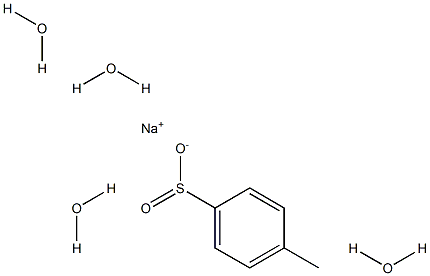 对甲苯亚磺酸钠4水合物 结构式