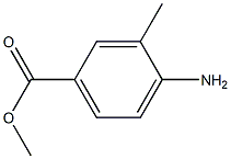 3-甲基-4-氨基苯甲酸甲酯 结构式