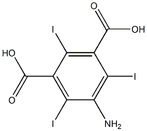 2,4,6-三碘-5-氨基间苯二甲酸 结构式