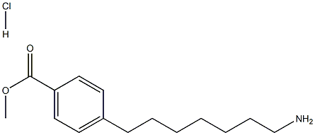 methyl 4-(7-aminoheptyl)benzoate hydrochloride 结构式