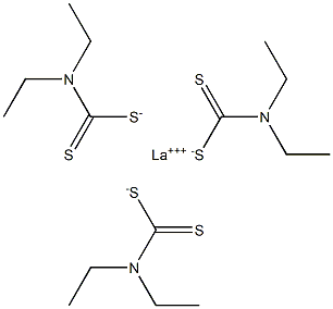 二乙基二硫代氨基甲酸镧 结构式