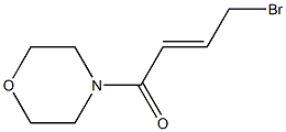 (E)-4-溴-1-吗啉代丁-2-烯-1-酮 结构式