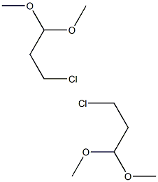 3-CHLOROPROPIONALDEHYDE DIMETHYL ACETAL 3-氯丙醛二甲基乙缩醛 结构式