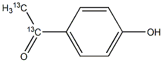 4'-Hydroxyacetophenone-13C2 结构式