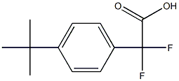 2-(4-叔-丁基苯基)-2,2-二氟乙酸 结构式