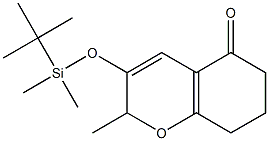 3-(TERT-BUTYL-DIMETHYL-SILANYLOXY)-2-METHYL-2,6,7,8-TETRAHYDRO-CHROMEN-5-ONE 结构式