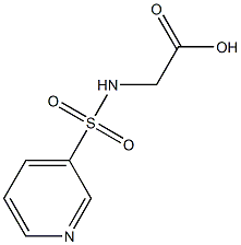 [(PYRIDIN-3-YLSULFONYL)AMINO]ACETIC ACID 结构式