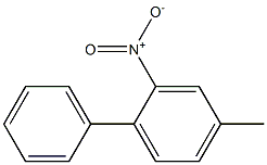 2-硝基-4-甲基联苯 结构式