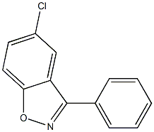 3-苯基-5-氯苯并异恶唑 结构式