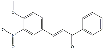 4Methoxy-3-NitroChalcone 结构式