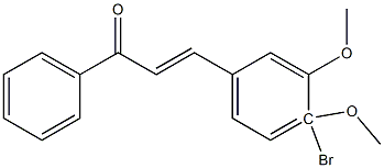 4Bromo-3,4-DimethoxyChalcone 结构式