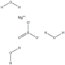 Magnesium sulfite trihydrate 结构式
