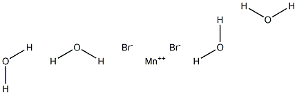 Manganese(II) bromide tetrahydrate 结构式