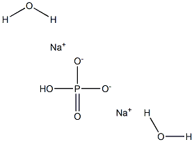 Sodium hydrogen orthophosphate dihydrate 结构式