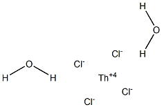Thorium(IV) chloride dihydrate 结构式