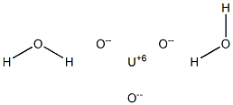 Uranium(VI) oxide dihydrate 结构式